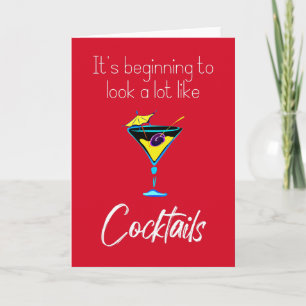 Het begint er echt uit te zien als cocktails kaart