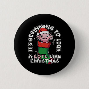 Het begint er erg veel uit te zien als kerstmis Ax Ronde Button 5,7 Cm
