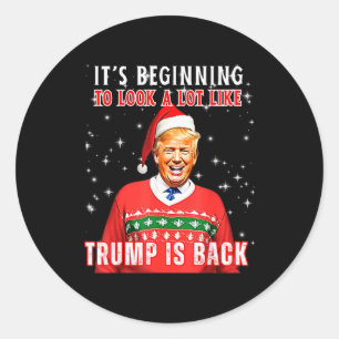 Het begint er veel op te lijken dat Trump terug is Ronde Sticker