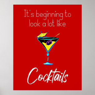 Het begint erg op cocktails te lijken poster