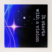 Het begint met een visie legpuzzel (Horizontaal)