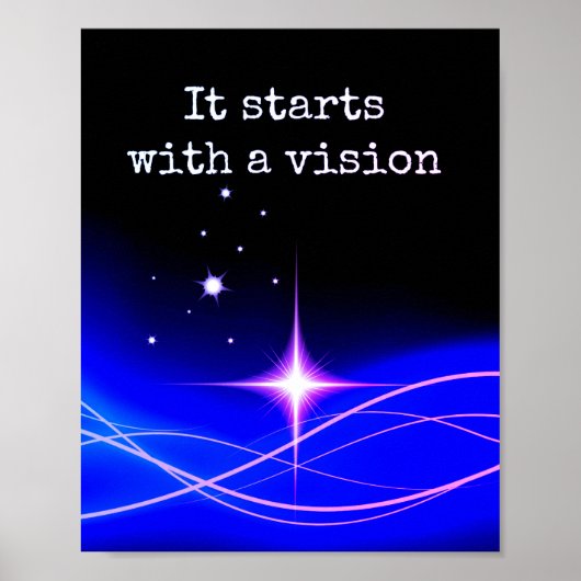 Het begint met een visie-Poster Poster (Voorkant)