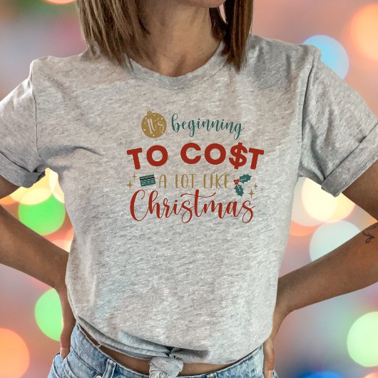 Het begint te kosten als kerst grappig t-shirt