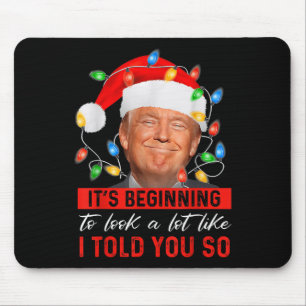 Het begint te lijken op een grappige Trump Xmas Muismat