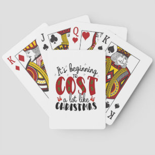 Het begint veel te kosten als Kerstmis Pokerkaarten