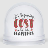 Het begint veel te kosten, net als Kerstmis Sneeuwbol (Voorkant)