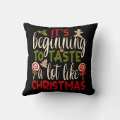 Het begint veel te smaken als Kerstmis Kussen (Achterkant)