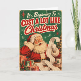 Het begint veel te veel te kosten als Kerstmis Kaart