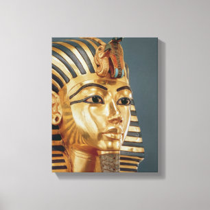 Het begrafenismasker van Tutankhamun Canvas Afdruk