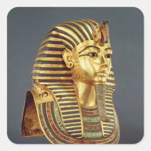Het begrafenismasker van Tutankhamun Vierkante Sticker