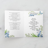 Het BegrafenisProgramma van de Bloemen en van de Programma (Binnen)