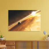 Het begrip "ster Fomalhaut" van de kunstenaar Canvas Afdruk (Insitu (Woonkamer))