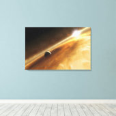 Het begrip "ster Fomalhaut" van de kunstenaar Canvas Afdruk (Insitu (Houten vloer))