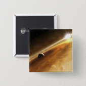 Het begrip "ster Fomalhaut" van de kunstenaar Vierkante Button 5,1 Cm (Voorkant /achterkant)