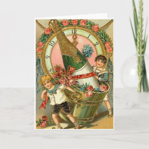 Het Begroeten van nieuwjaren Feestdagen Kaart