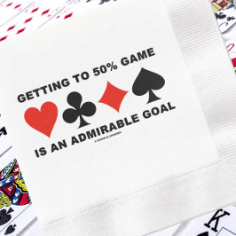 Het behalen van 50% spel is een bewonderenswaardig servet