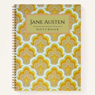 Het behang van 1960 Personaliseerde Notitieboek