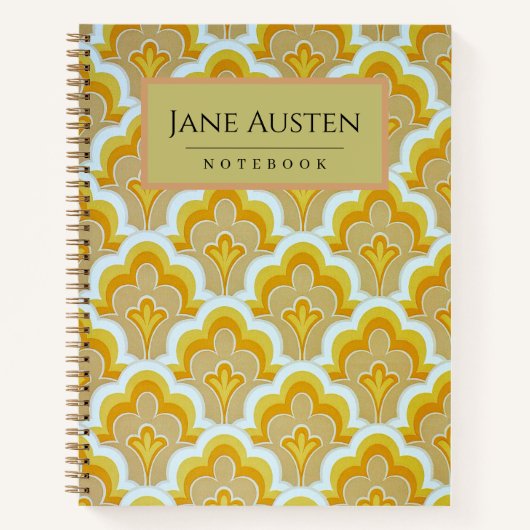 Het behang van 1960 Personaliseerde Notitieboek (Voorkant)