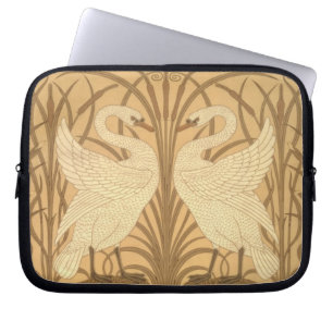 Het behangontwerp van de zwaan laptop sleeve