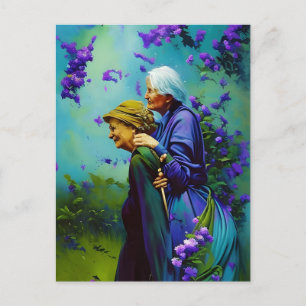 Het Bejaarde Paar Briefkaart