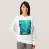 Het bekijken van de bodem van het zee - het Ontwer T-shirt (Voorkant volledig)