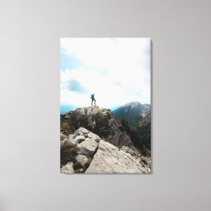 Het bekijken van nieuwe avonturen canvas afdruk