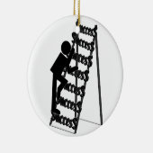 Het beklimmen van de Ladder van Succes Keramisch Ornament (Rechts)