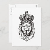 Het bekroonde Hoofd van de Leeuw Briefkaart (Voorkant / Achterkant)