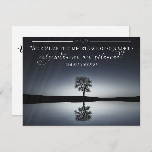 Het belang van onze stemmen briefkaart (Voorkant / Achterkant)