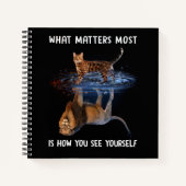 Het belangrijkste is hoe je jezelf ziet notitieboek (Voorkant)
