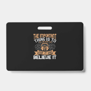 Het belangrijkste is om je muziek te voelen badge