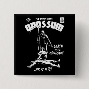 Het belangrijkste tegendeel vierkante button 5,1 cm