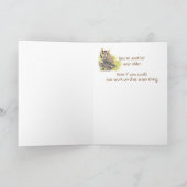 Het beledigen Leuke Uil, Grappige Vogel, de Kaart (Binnen)