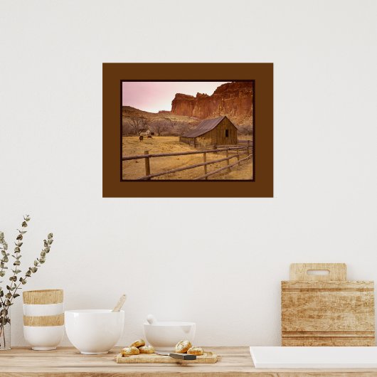 Het bereik poster (Keuken)