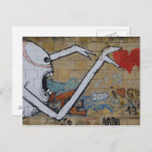 Het bereiken van een hart briefkaart (Voorkant / Achterkant)