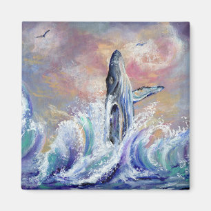 Het bereiken van Hawaiian Humpback Whale Magnet Magneet