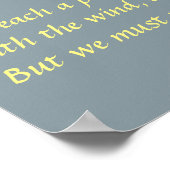 Het bereiken van het Poster van de Haven (Hoek)