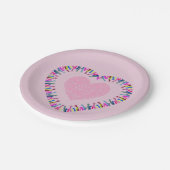 Het bereiken van liefde papieren bordje (Gekanteld)