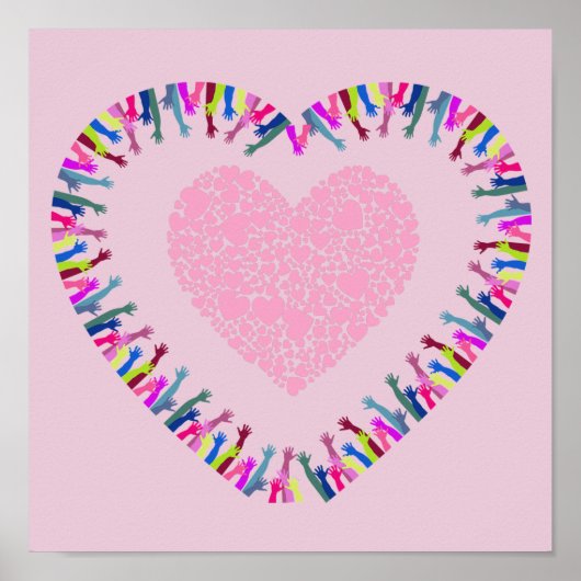 Het bereiken van liefde poster (Voorkant)