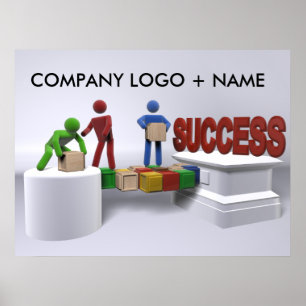 Het bereiken van voor succes poster