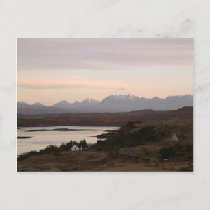 het berggebied van Cuillin op het eiland Skye in S Briefkaart