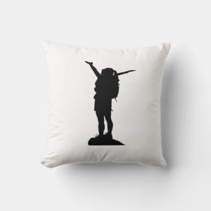 Het bergmeisje silhouette kussen
