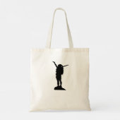 Het bergmeisje silhouette tote bag (Achterkant)