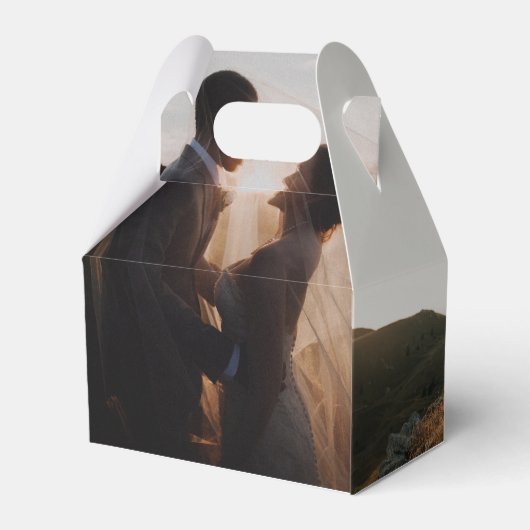 Het Berichten Foto Memory Love Script Hartelijk da Bedankdoosjes (Achterkant)