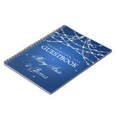 Het Berichten Gestbook Sparking String Blue Notitieboek (Linkerzijde)