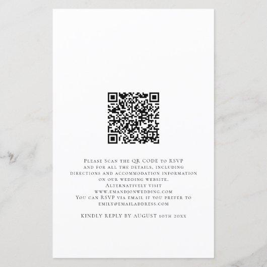 Het Berichten van de Code QR van het Manuscript va (Achterkant)