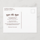 Het Berichten van de Licht van het Hout Bind spare Aankondigingskaart (Achterkant)