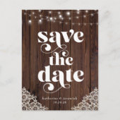 Het Berichten van de Licht van het Hout Bind spare Aankondigingskaart (Voorkant)