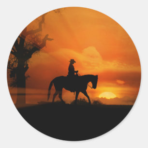 Het Berijden van de veedrijfster in de Sticker van