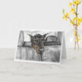 Het Berijden van Doberman in Auto Kaart (Gele Bloem)